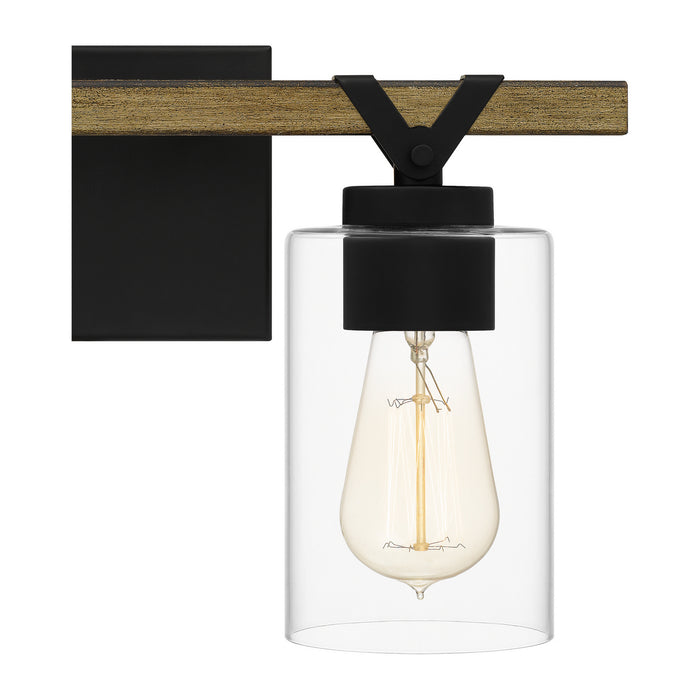 Quoizel DEVN8616MBK Two Light Bath, Matte Black