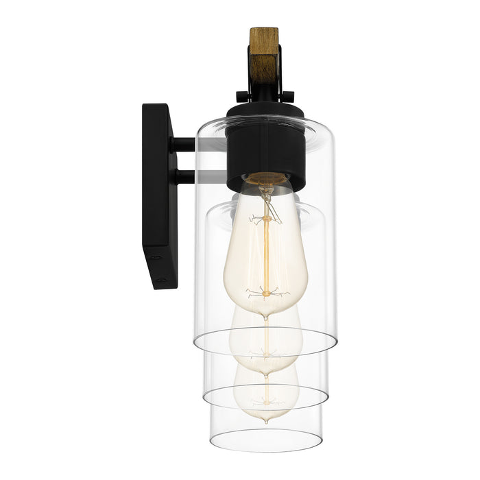 Quoizel DEVN8624MBK Three Light Bath, Matte Black