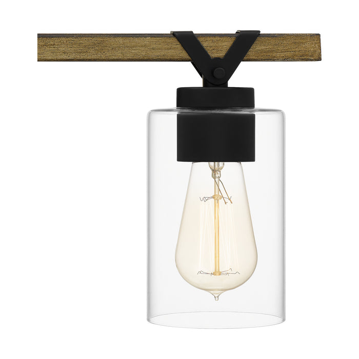 Quoizel DEVN8624MBK Three Light Bath, Matte Black