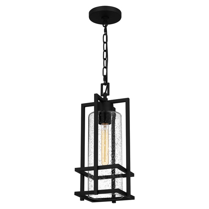 Quoizel DMN1907EK One Light Outdoor Hanging Lantern, Earth Black