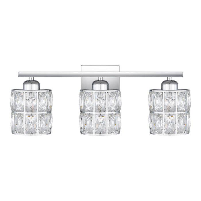 Quoizel GIB8622C Three Light Bath, Polished Chrome