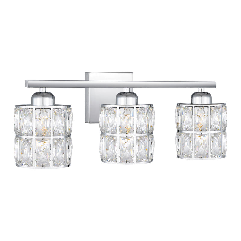 Quoizel GIB8622C Three Light Bath, Polished Chrome
