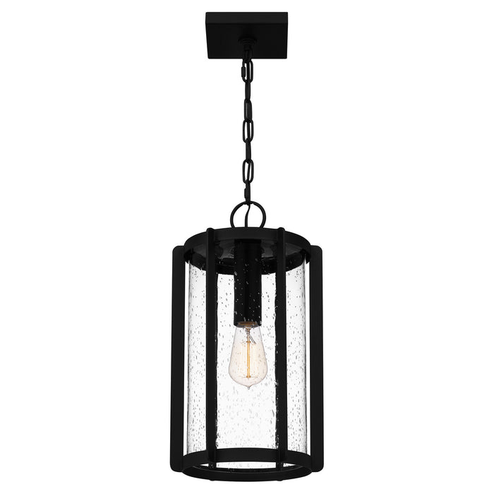 Quoizel HAZ1509EK One Light Mini Pendant, Earth Black
