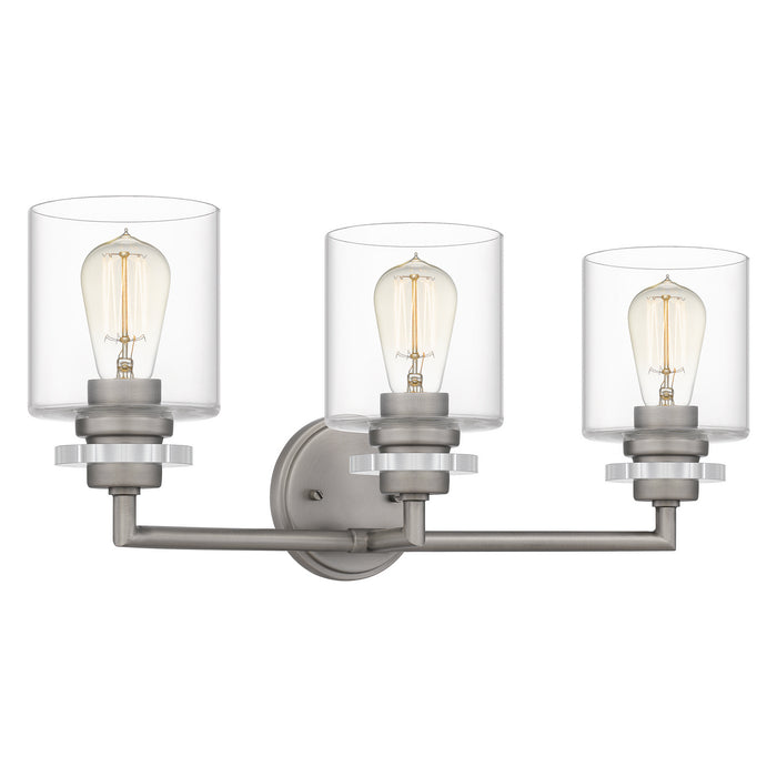 Quoizel JSP8623AN Three Light Bath, Antique Nickel