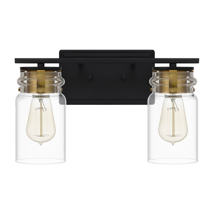 Quoizel KEE8614MBK Two Light Bath, Matte Black