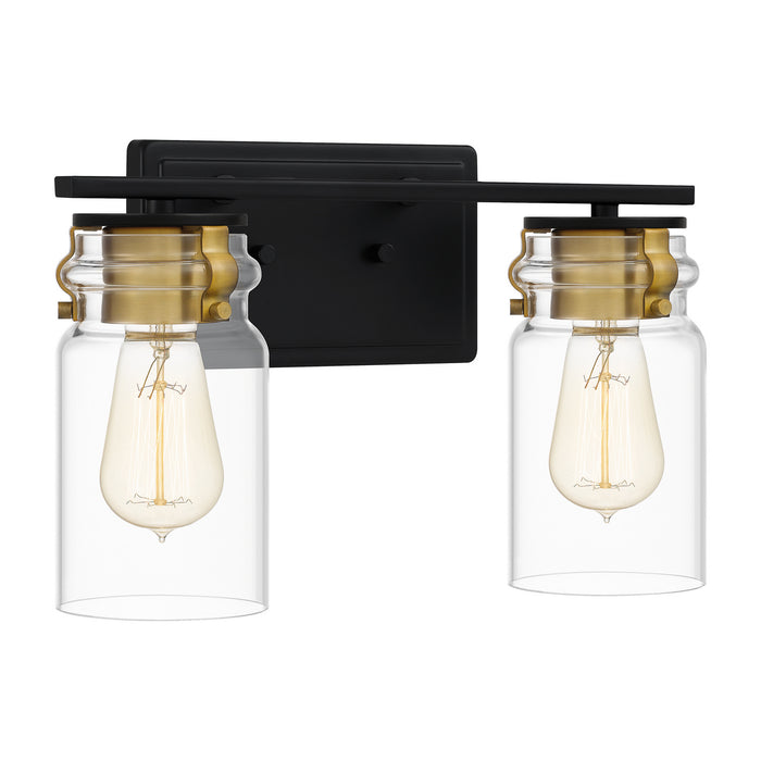 Quoizel KEE8614MBK Two Light Bath, Matte Black