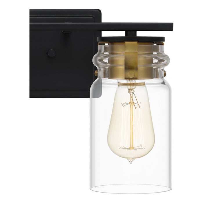 Quoizel KEE8614MBK Two Light Bath, Matte Black
