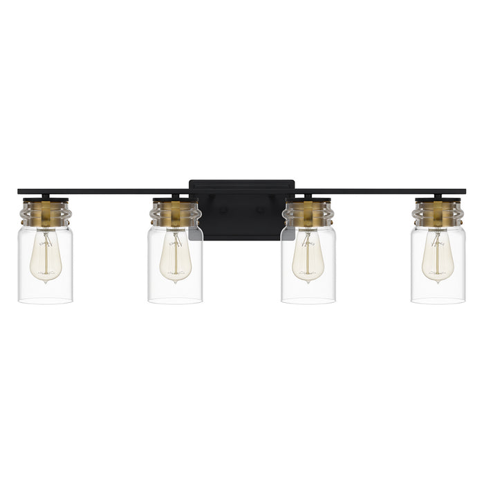 Quoizel KEE8632MBK Four Light Bath, Matte Black