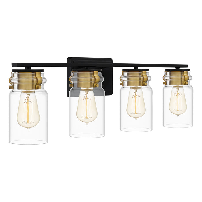 Quoizel KEE8632MBK Four Light Bath, Matte Black