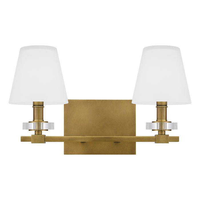 Quoizel KLS8616WS Two Light Bath, Weathered Brass