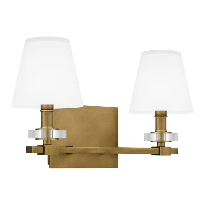 Quoizel KLS8616WS Two Light Bath, Weathered Brass