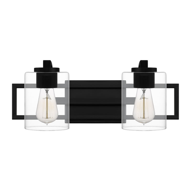 Quoizel LANS8618MBK Two Light Bath, Matte Black