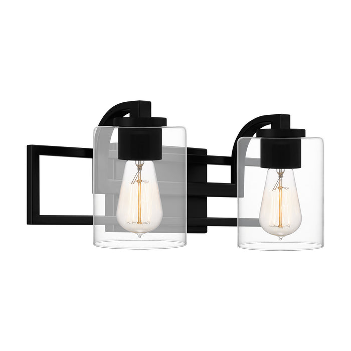 Quoizel LANS8618MBK Two Light Bath, Matte Black