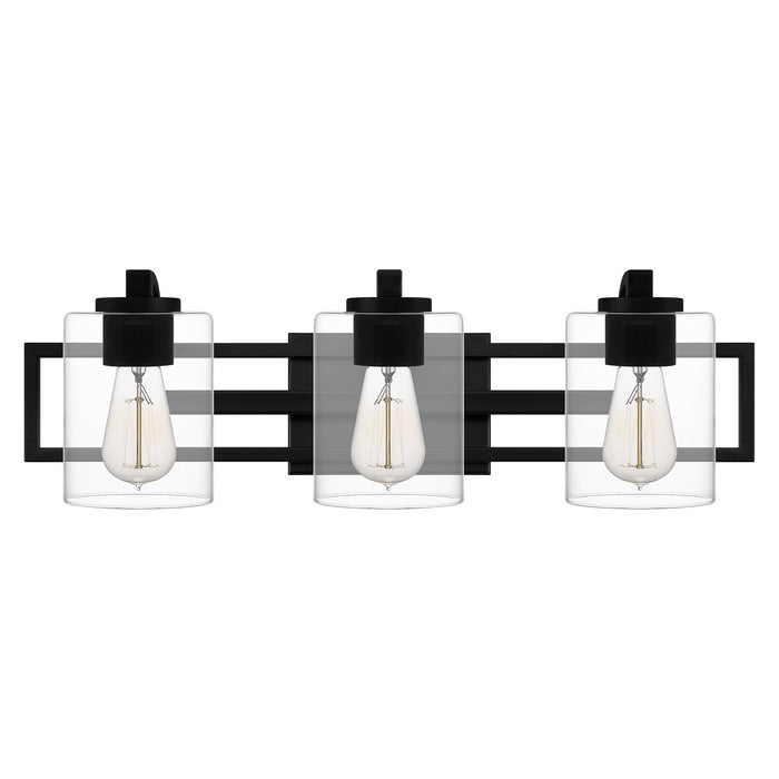 Quoizel LANS8624MBK Three Light Bath, Matte Black