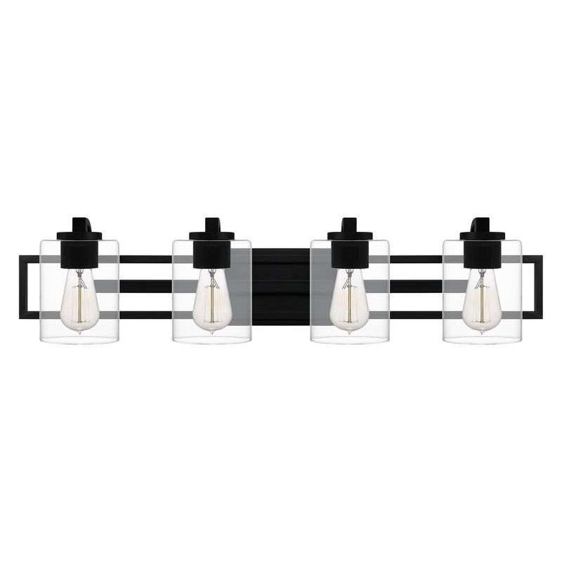 Quoizel LANS8632MBK Four Light Bath, Matte Black