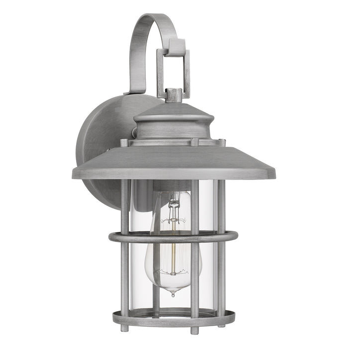 Quoizel LOM8408ABA One Light Outdoor Wall Mount, Antique Brushed Aluminum