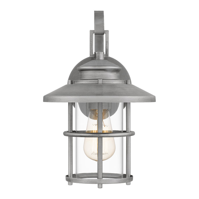 Quoizel LOM8408ABA One Light Outdoor Wall Mount, Antique Brushed Aluminum