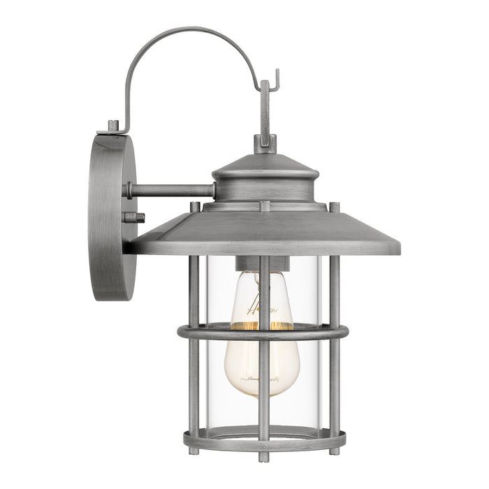 Quoizel LOM8408ABA One Light Outdoor Wall Mount, Antique Brushed Aluminum