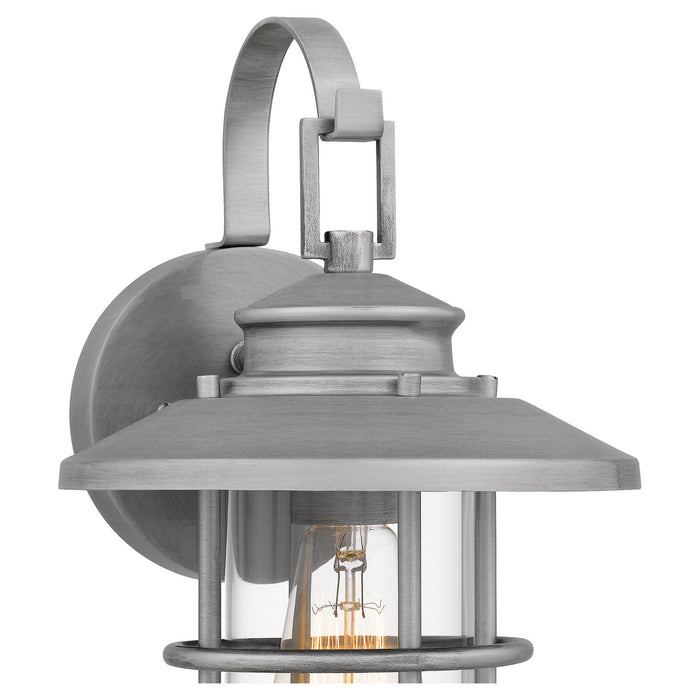 Quoizel LOM8408ABA One Light Outdoor Wall Mount, Antique Brushed Aluminum