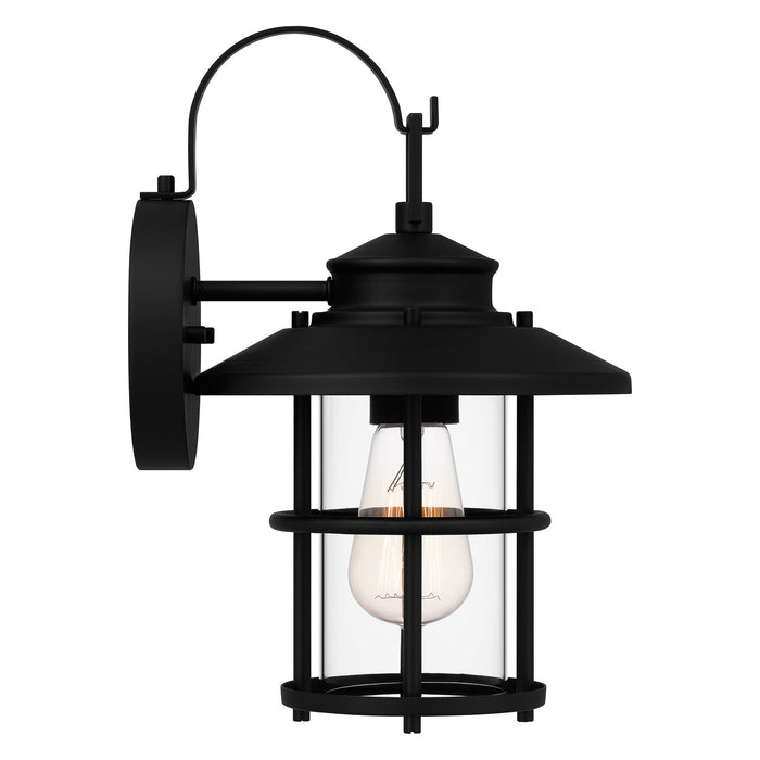 Quoizel LOM8408MBK One Light Outdoor Wall Mount, Matte Black