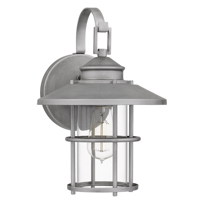 Quoizel LOM8409ABA One Light Outdoor Wall Mount, Antique Brushed Aluminum