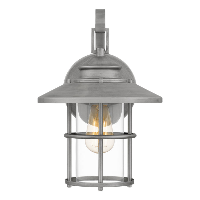 Quoizel LOM8409ABA One Light Outdoor Wall Mount, Antique Brushed Aluminum