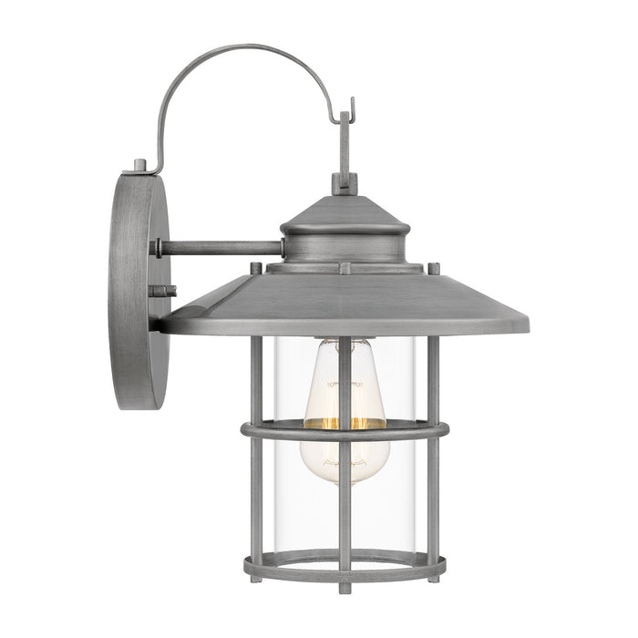 Quoizel LOM8409ABA One Light Outdoor Wall Mount, Antique Brushed Aluminum