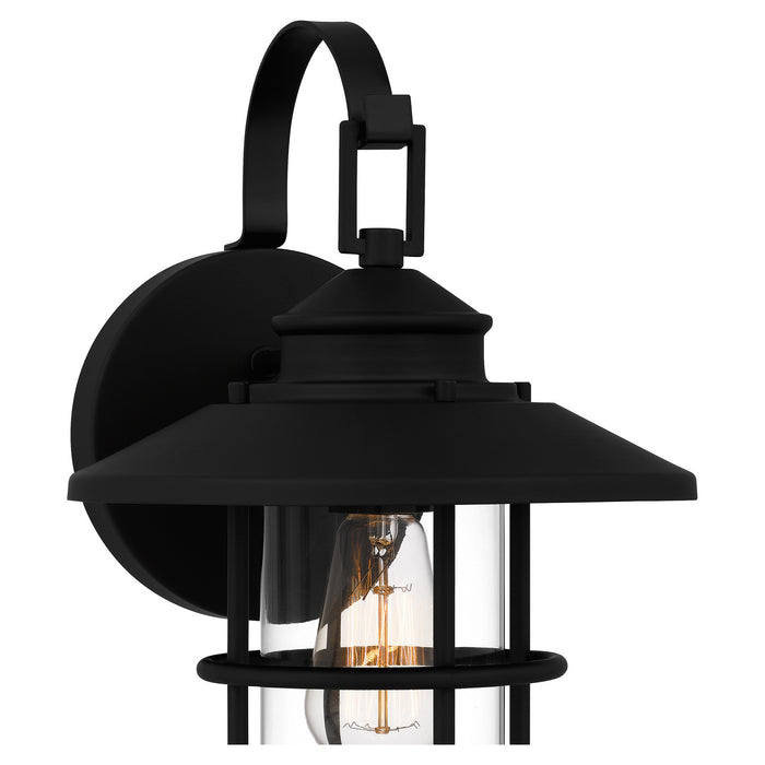 Quoizel LOM8409MBK One Light Outdoor Wall Mount, Matte Black