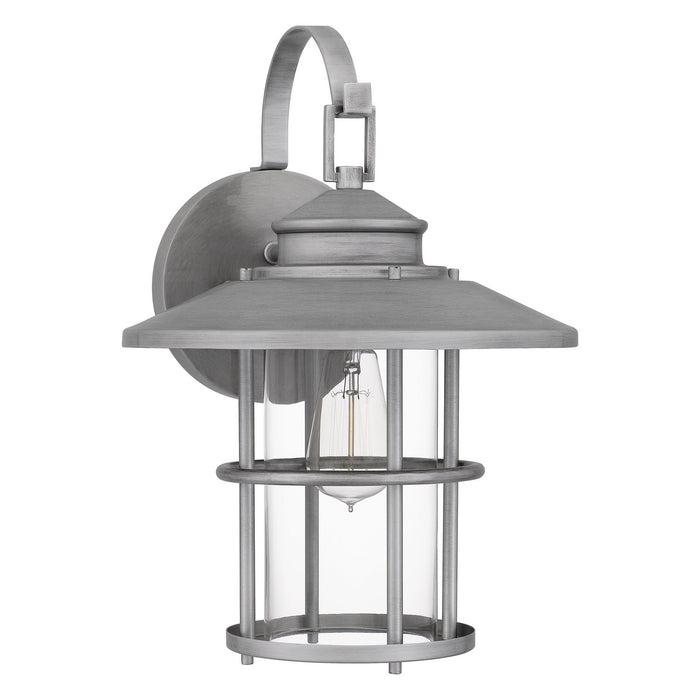 Quoizel LOM8411ABA One Light Outdoor Wall Mount, Antique Brushed Aluminum