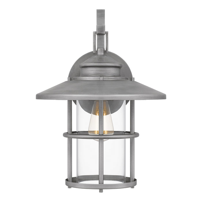 Quoizel LOM8411ABA One Light Outdoor Wall Mount, Antique Brushed Aluminum