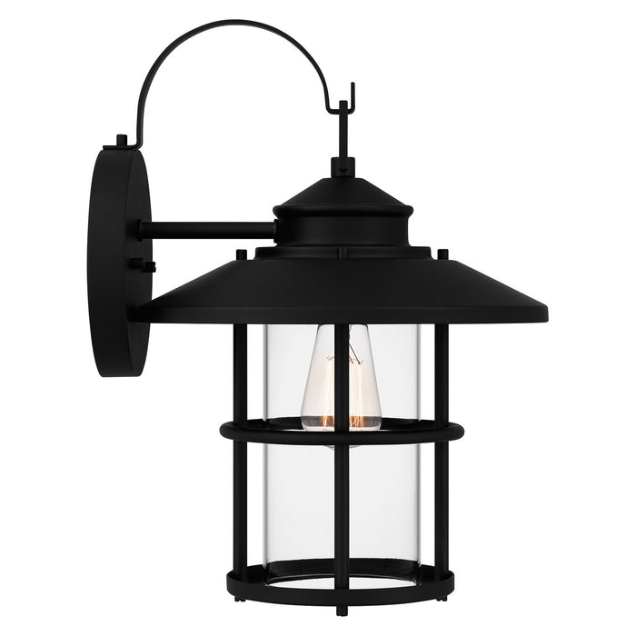Quoizel LOM8411MBK One Light Outdoor Wall Mount, Matte Black
