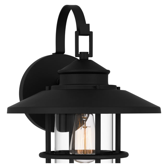 Quoizel LOM8411MBK One Light Outdoor Wall Mount, Matte Black