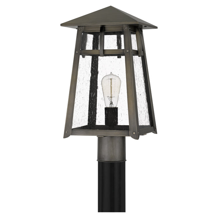 Quoizel MRL9009BBR One Light Outdoor Post Mount, Burnished Bronze