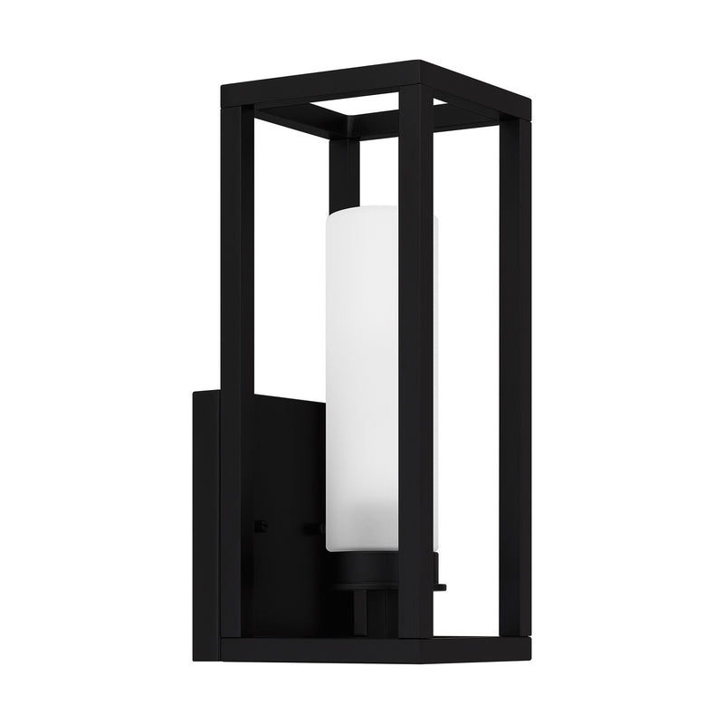 Quoizel NEV8405MBK One Light Outdoor Lantern, Matte Black