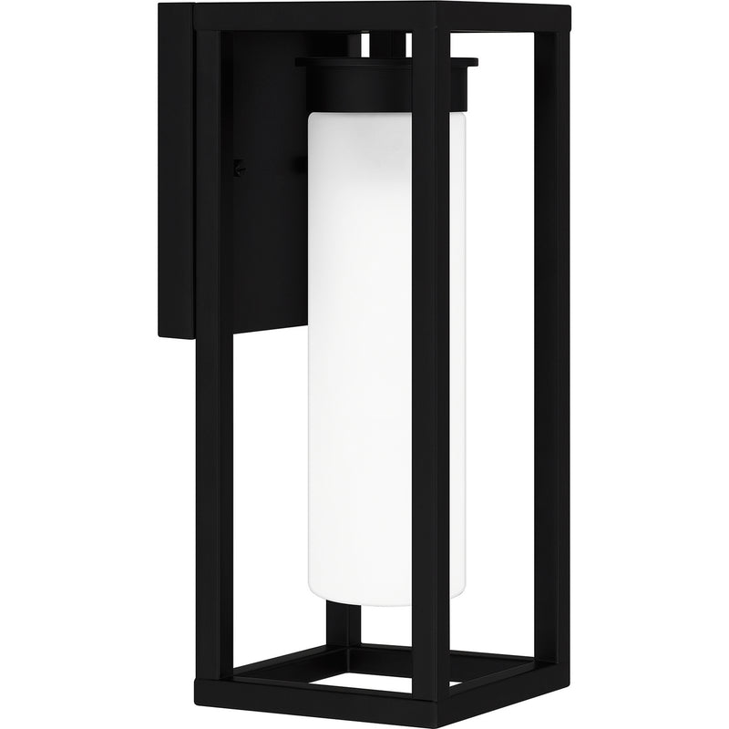 Quoizel NEV8406MBK One Light Outdoor Lantern, Matte Black