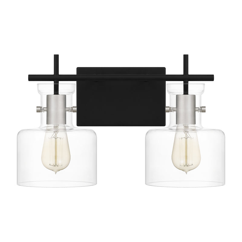 Quoizel PEN8616MBK Two Light Bath, Matte Black