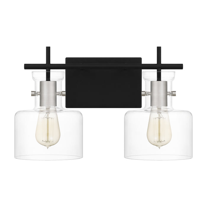 Quoizel PEN8616MBK Two Light Bath, Matte Black