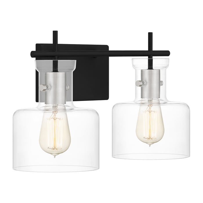 Quoizel PEN8616MBK Two Light Bath, Matte Black