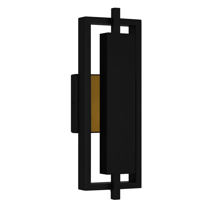 Quoizel PNT8306MBK LED Outdoor Wall Lantern, Matte Black