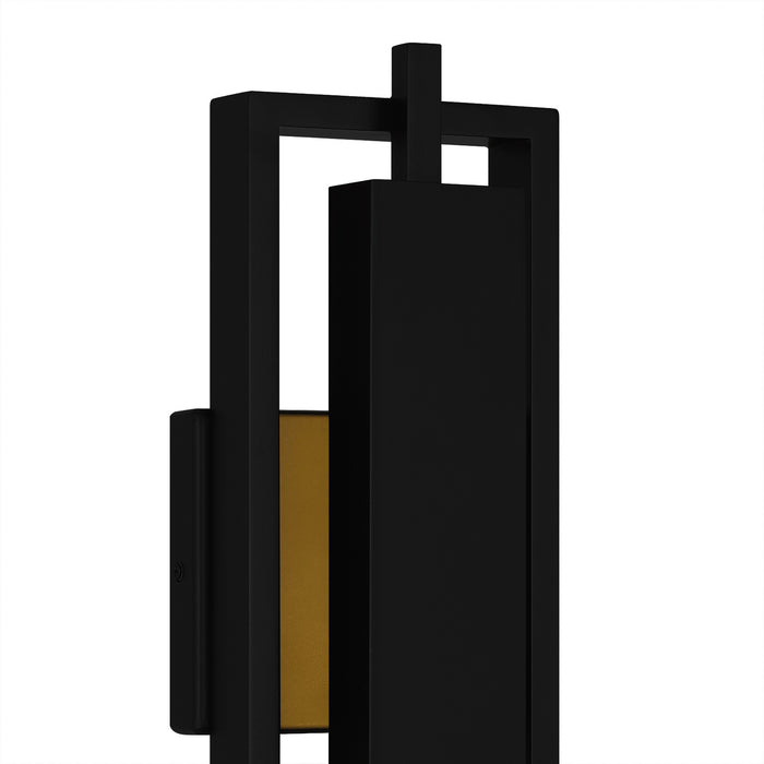 Quoizel PNT8306MBK LED Outdoor Wall Lantern, Matte Black