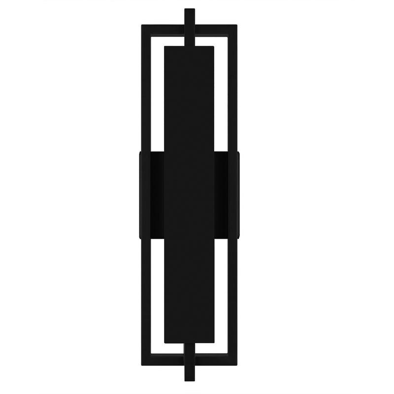 Quoizel PNT8406MBK LED Outdoor Wall Lantern, Matte Black