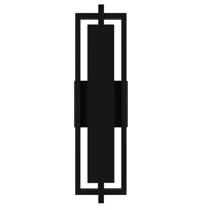 Quoizel PNT8406MBK LED Outdoor Wall Lantern, Matte Black