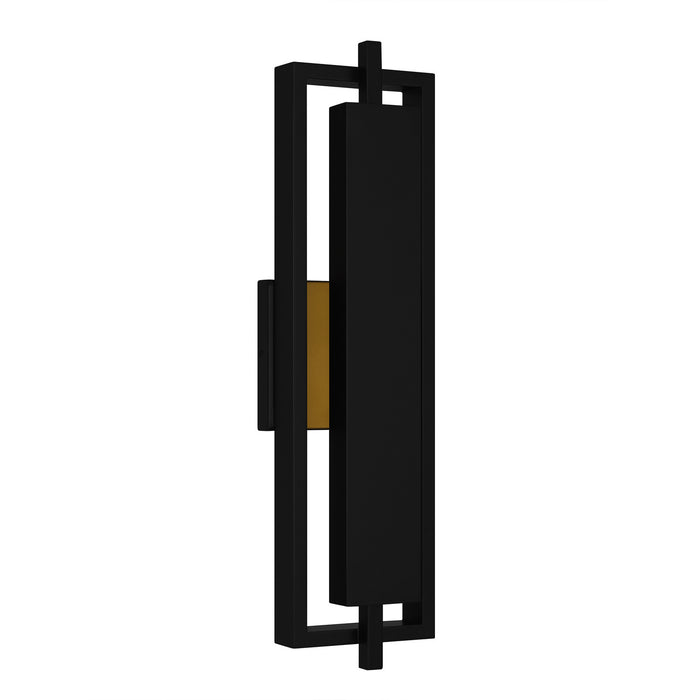Quoizel PNT8406MBK LED Outdoor Wall Lantern, Matte Black