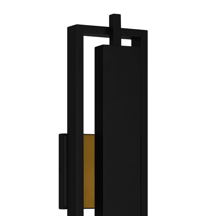 Quoizel PNT8406MBK LED Outdoor Wall Lantern, Matte Black