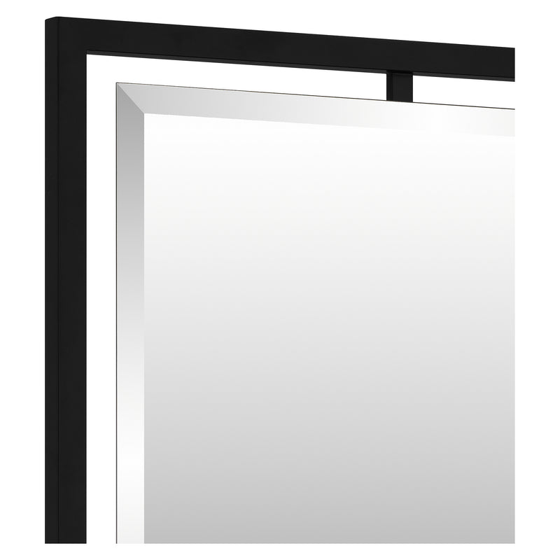 Quoizel QR1857MBK Mirror, Matte Black