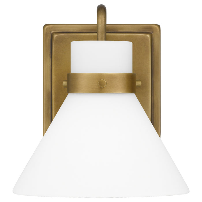 Quoizel RGN8607WS One Light Wall Sconce, Weathered Brass