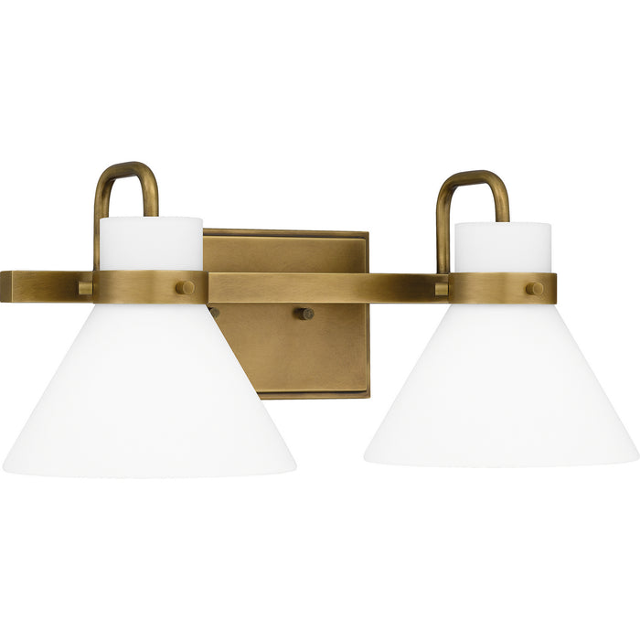 Quoizel RGN8617WS Two Light Bath, Weathered Brass