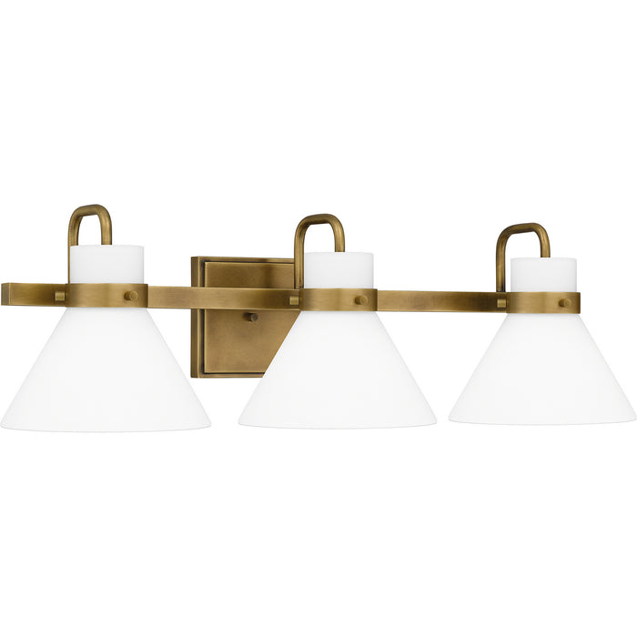 Quoizel RGN8625WS Three Light Bath, Weathered Brass