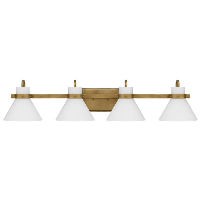 Quoizel RGN8635WS Four Light Bath, Weathered Brass