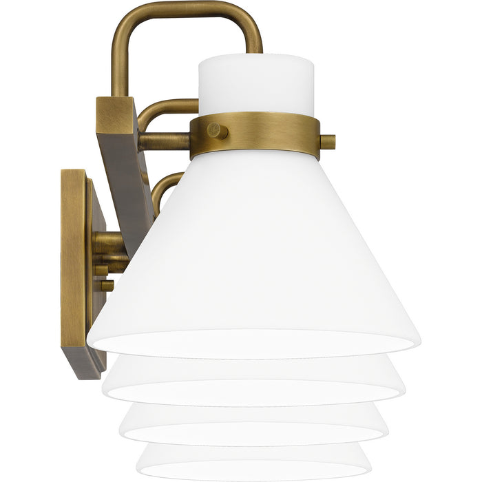 Quoizel RGN8635WS Four Light Bath, Weathered Brass